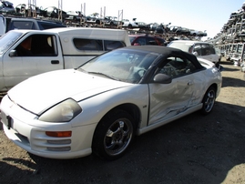 2001 MITSUBISHI ECLIPSE SPYDER GT WHITE 3.0L MT 163784